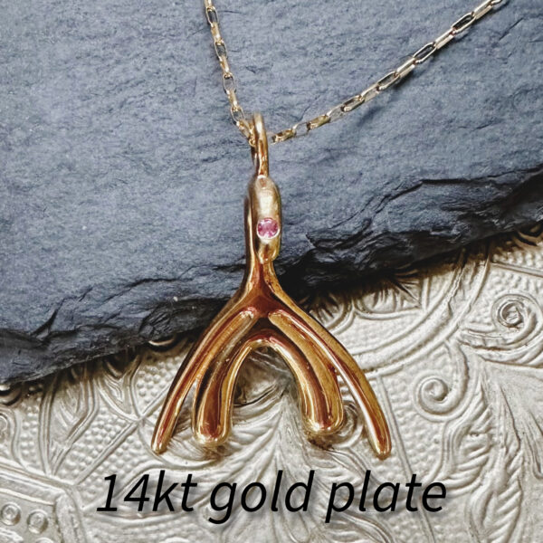 Clitoris Pendant Gold - Image 2