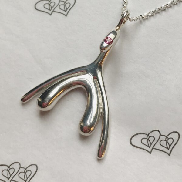 Clitoris Pendant Silver - Image 3