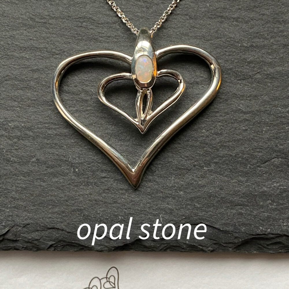 Opal Vulvaheart Pendant Large